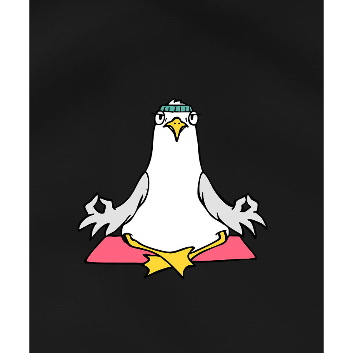 Yoga Möwe  - Damen Shirt | 100% Bio-Baumwolle