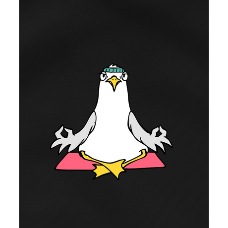 Yoga Möwe  - Damen Shirt | 100% Bio-Baumwolle