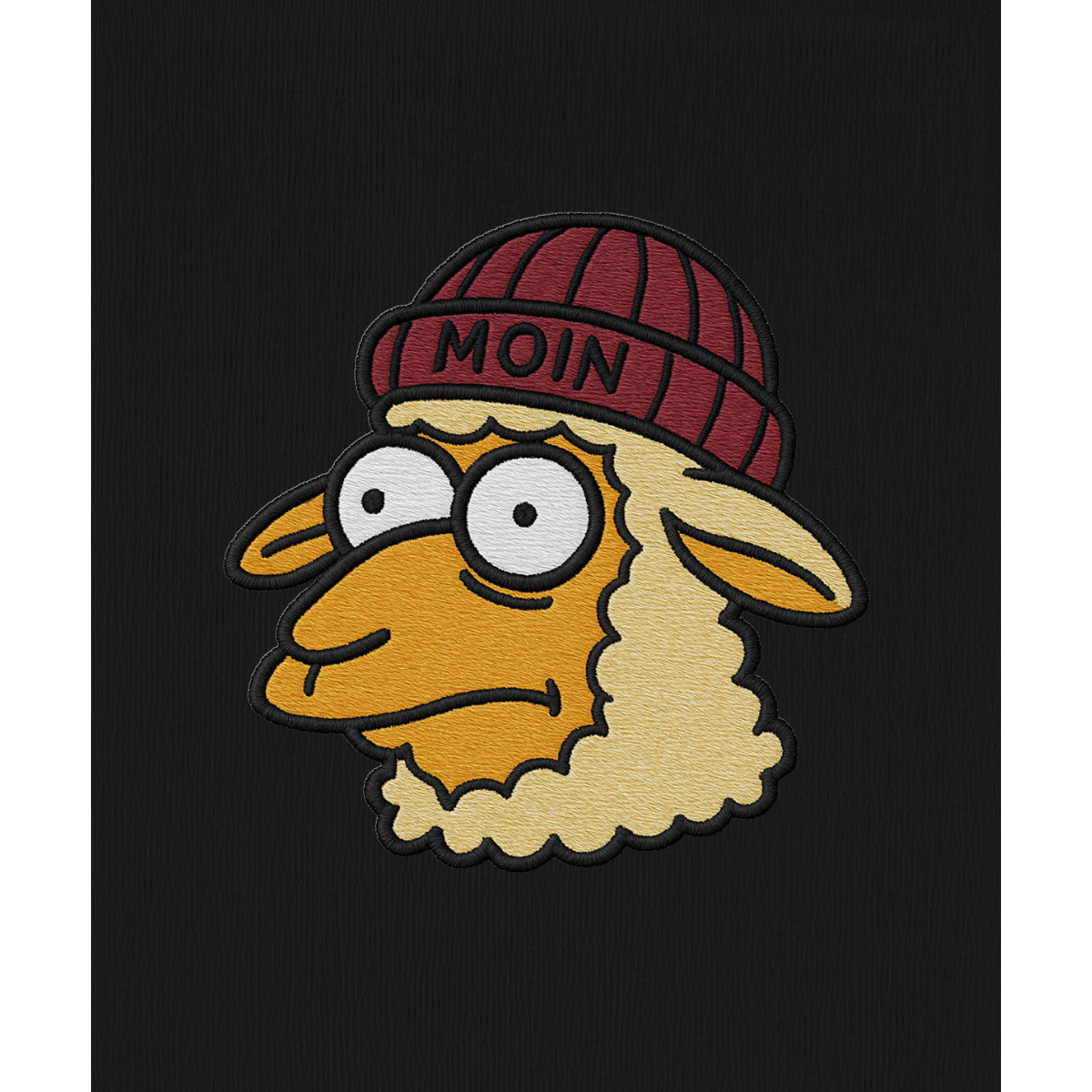 Moin Schaf Stick  - Unisex Hoodie | 100% Bio-Baumwolle | Edler Stick