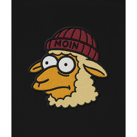 Moin Schaf Stick  - Unisex Hoodie | 100% Bio-Baumwolle | Edler Stick