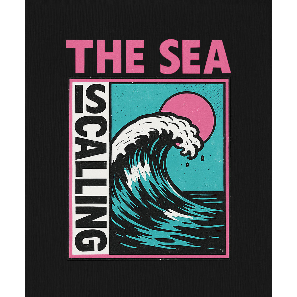 The Sea Is Calling  - Damen Shirt | 100% Bio-Baumwolle | Backprint