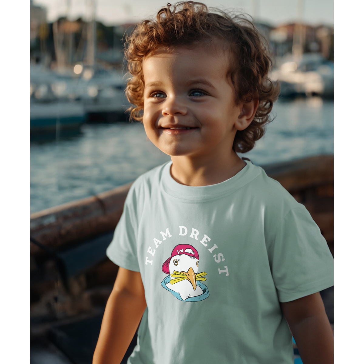 Maritime Liebe – Bio-Baby-Shirt Team Dreist