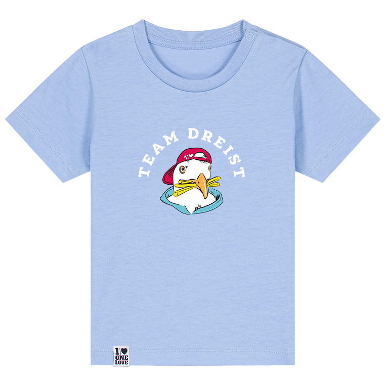 Maritime Liebe – Bio-Baby-Shirt Team Dreist