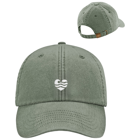 Wellenherz  - Vintage Cap mit Stick