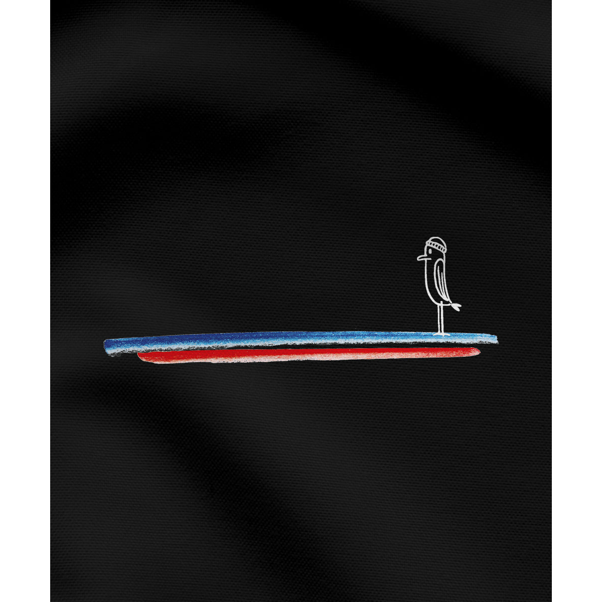 Blau Weiss Rot Piepmatz  - Unisex Hoodie | 100% Bio-Baumwolle