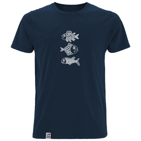 Meerzeit Fische – Herren Shirt | 100% Bio-Baumwolle