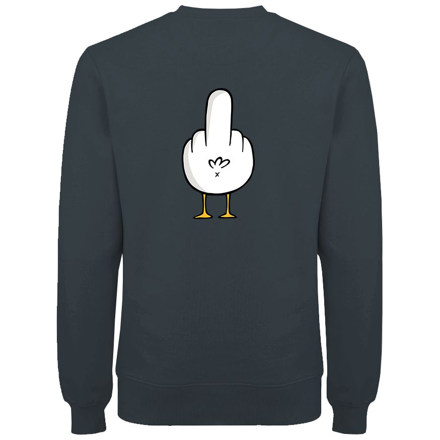 F**k You Möwe  - Unisex Sweater | 100% Bio-Baumwolle | Backprint