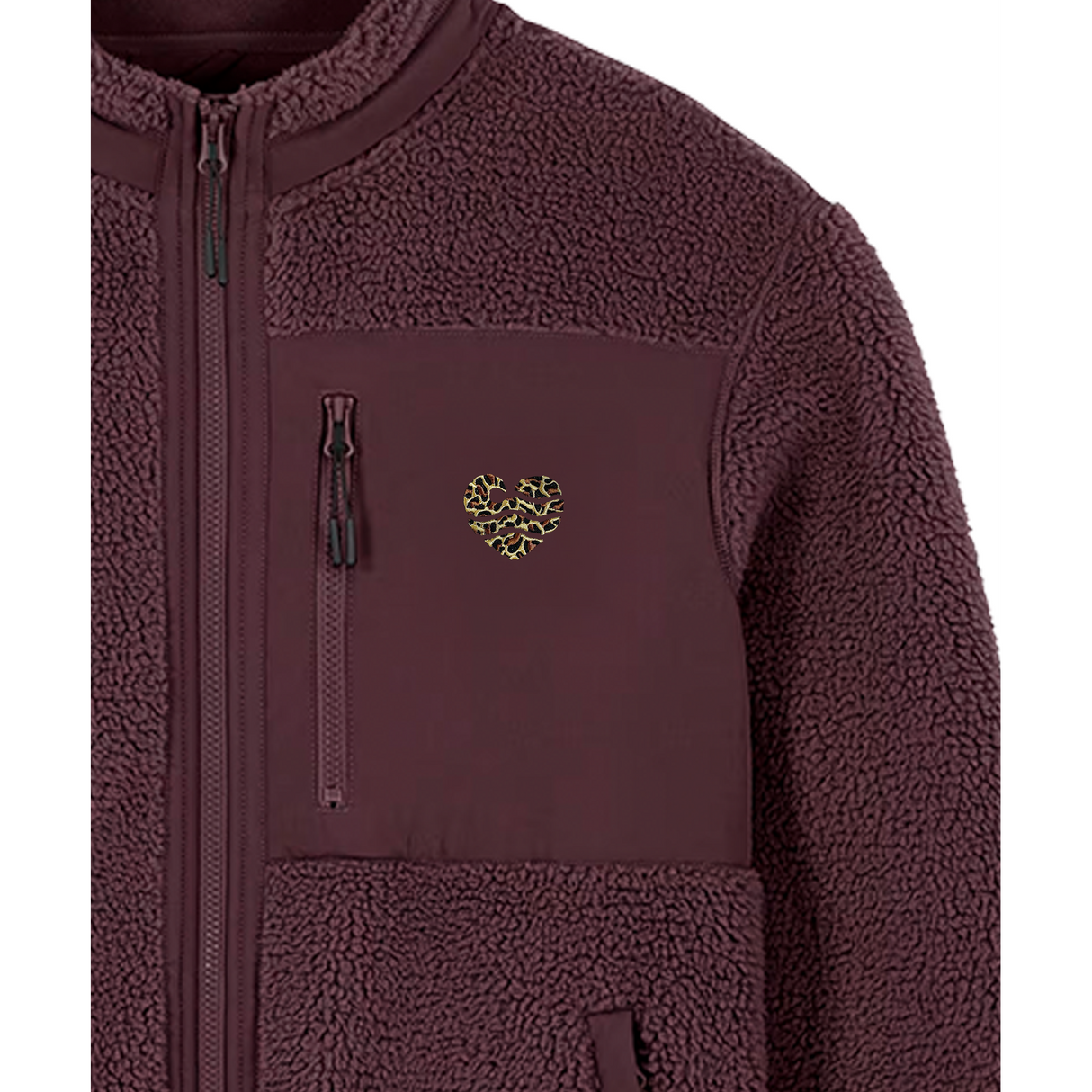 Leo-Wellenherz Stick - Unisex Teddyjacke | Edler Stick