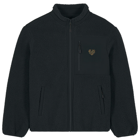 Leo-Wellenherz Stick - Unisex Teddyjacke | Edler Stick