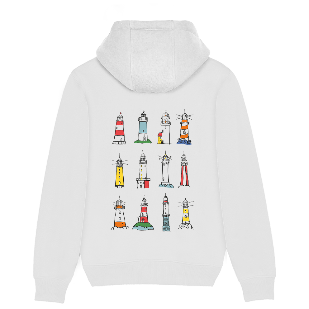 Leuchtturm - Unisex Hoodie | 100% Bio-Baumwolle | Backprint