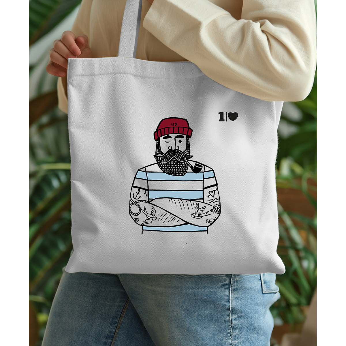 Ein Stück Meer – Seemanns Jutebeutel