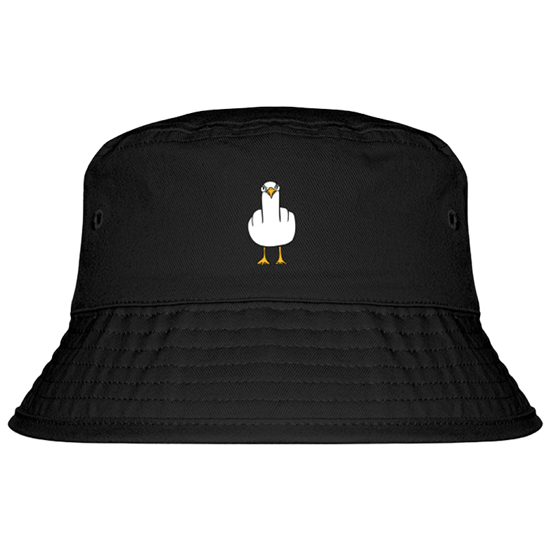 F**k You Möwe - Fischerhut mit Stick