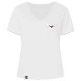 Leo-Möwe  - Damen Shirt | V-Ausschnitt | Edler Stick