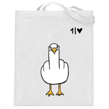 F**k You Möwe  - Jutebeutel