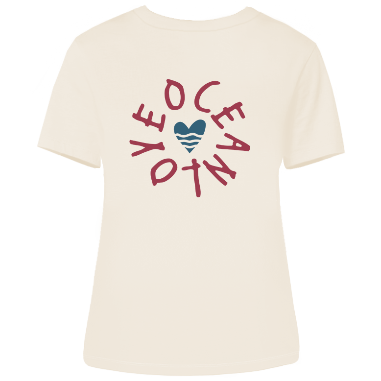 Oceanlove – Damen Shirt | 100% Bio-Baumwolle | Backprint