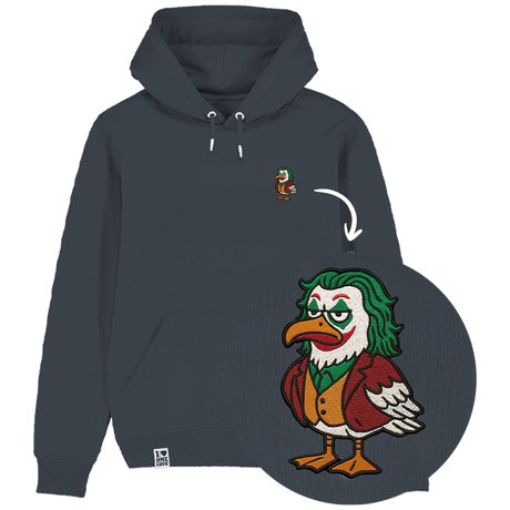 Joker Möwe - Unisex Hoodie | 100% Bio-Baumwolle | Edler Stick