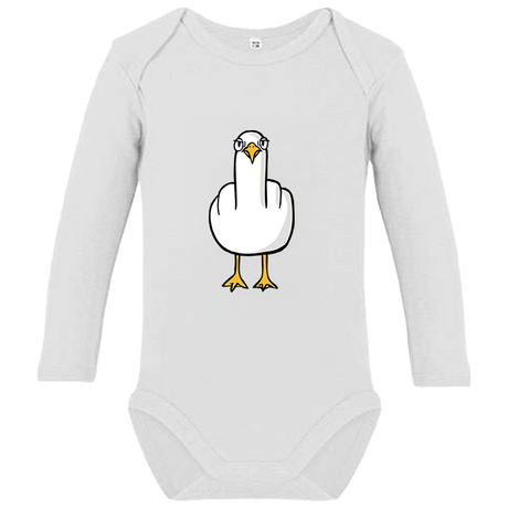 F**k You Möwe  - Baby Body Langarm