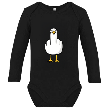 F**k You Möwe  - Baby Body Langarm