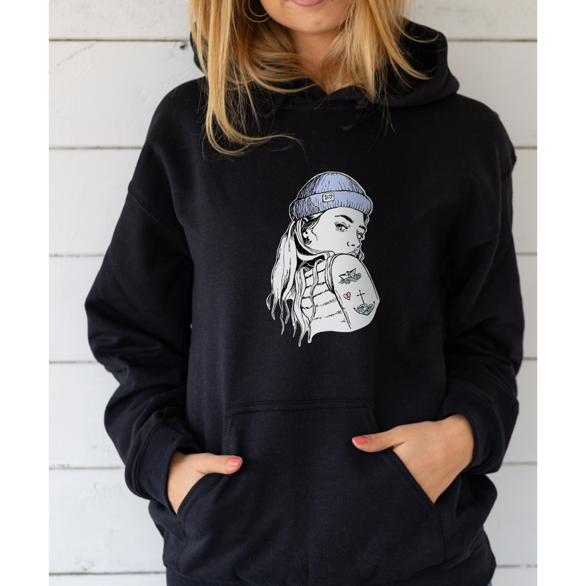 Unisex Hoodie Seagirl – Meerzeit für Herzensmenschen