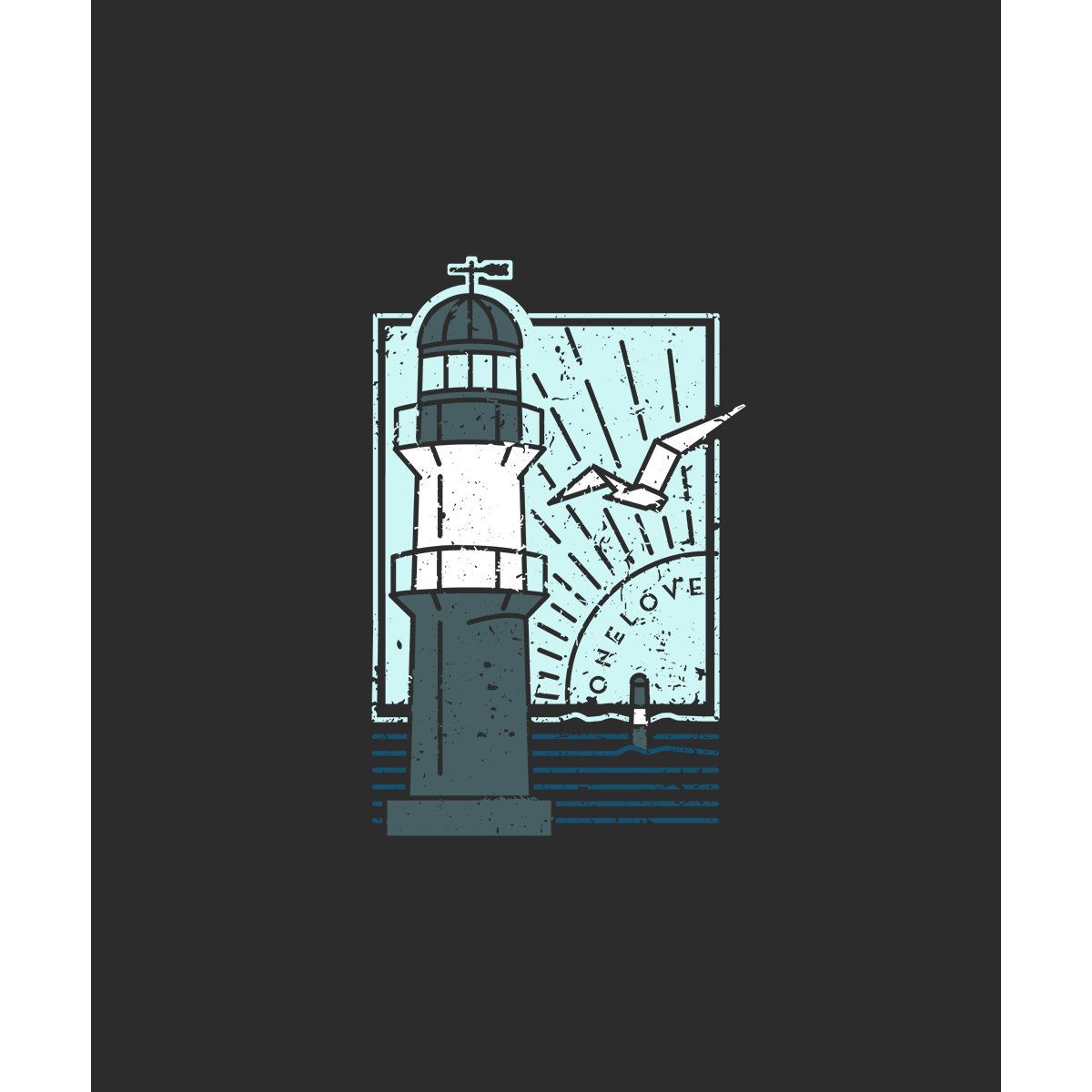 Leuchtturm – Unisex Hoodie | 100% Bio-Baumwolle