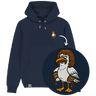 Möwe Wolle - Unisex Hoodie | 100% Bio-Baumwolle | Edler Stick