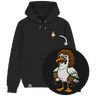Möwe Wolle - Unisex Hoodie | 100% Bio-Baumwolle | Edler Stick