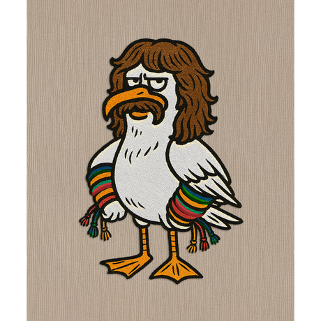 Möwe Wolle - Unisex Hoodie | 100% Bio-Baumwolle | Edler Stick