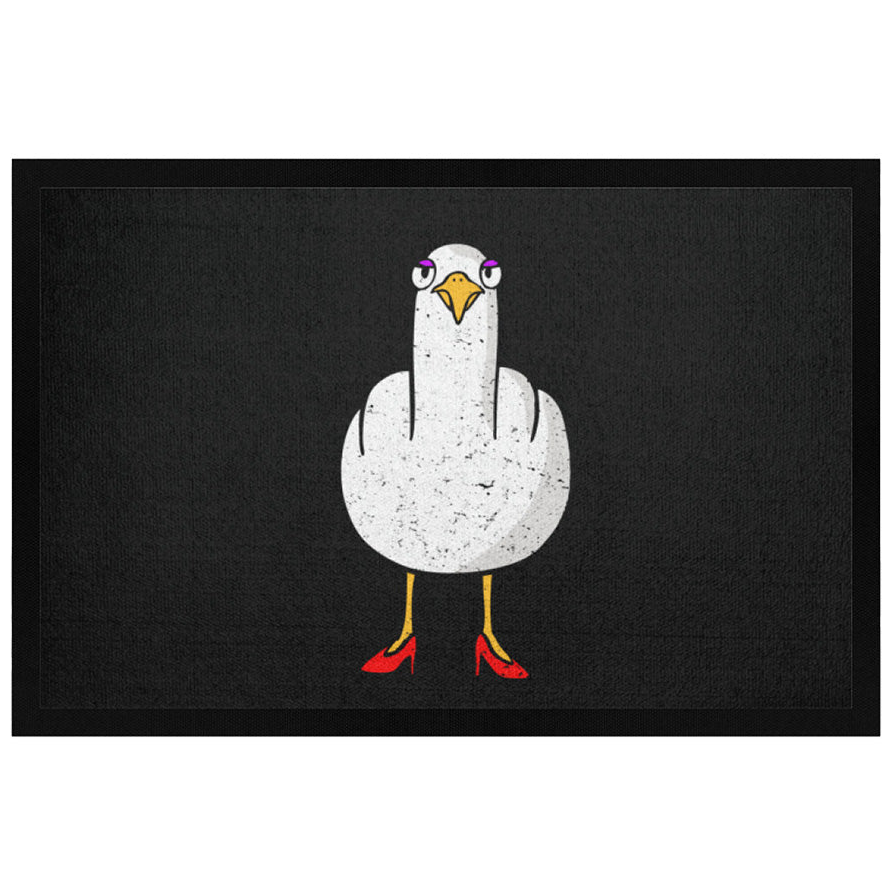 F**k You Möwenlady  - Fußmatte mit Gummirand