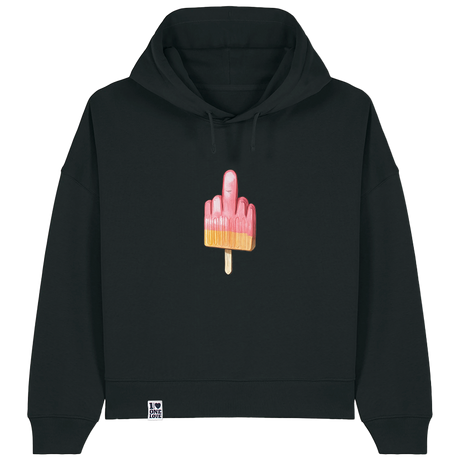 Mittelfinger Eis  - Damen Hoodie | Bio-Baumwolle