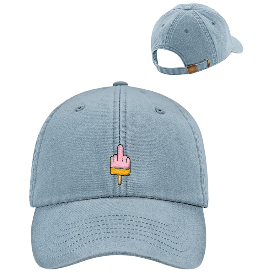 Mittelfinger Eis  - Vintage Cap mit Stick