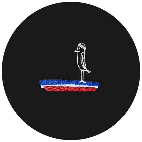 Blau-Weiß-Rot - Unisex Hoodie | 100% Bio-Baumwolle | Edler Stick