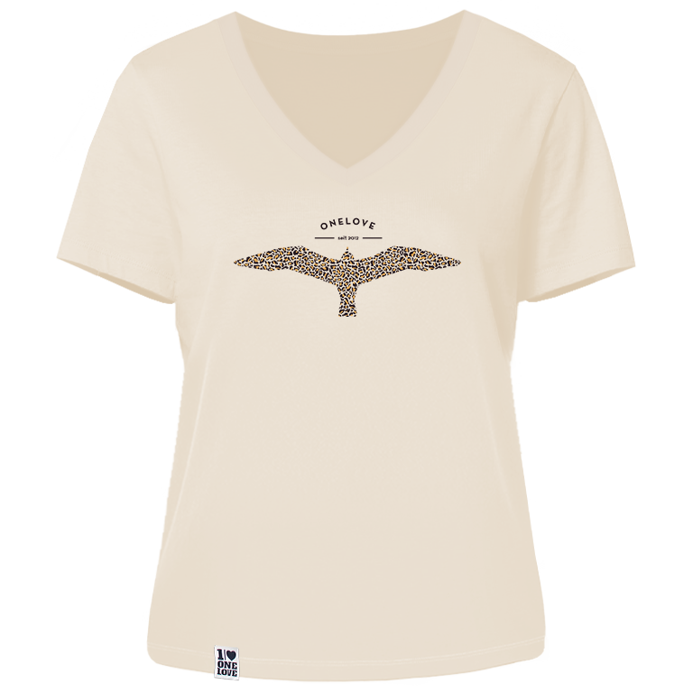 Leo-Möwe  - Damen Shirt | V-Ausschnitt