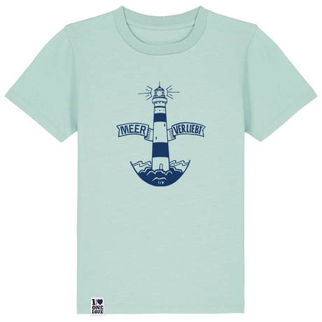 Leuchtturm-Zauber – Kinder Shirt in Grau