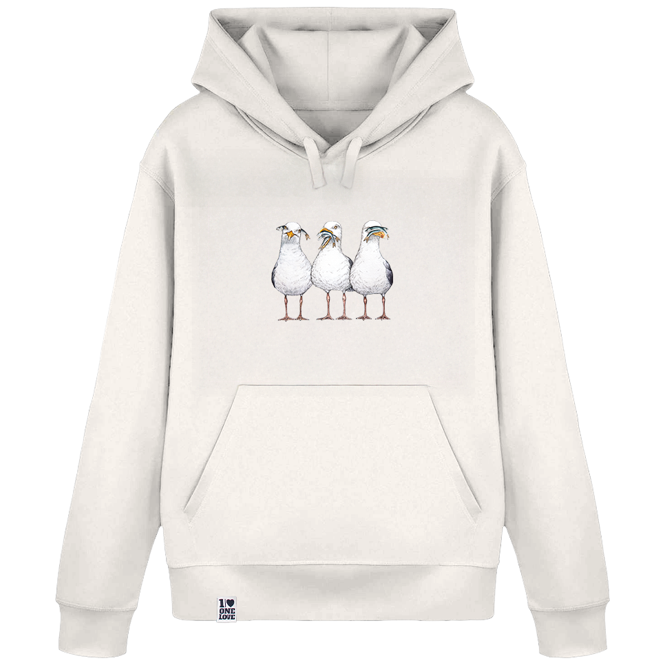 Drei Möwen  - Unisex Hoodie | 100% Bio-Baumwolle