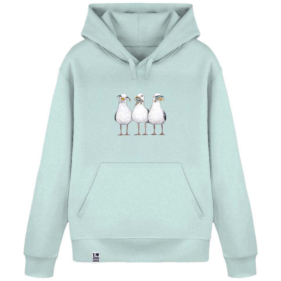 Drei Möwen  - Unisex Hoodie | 100% Bio-Baumwolle