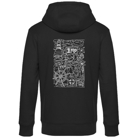 Meerzeit Hoodie – Herzen voller Küste