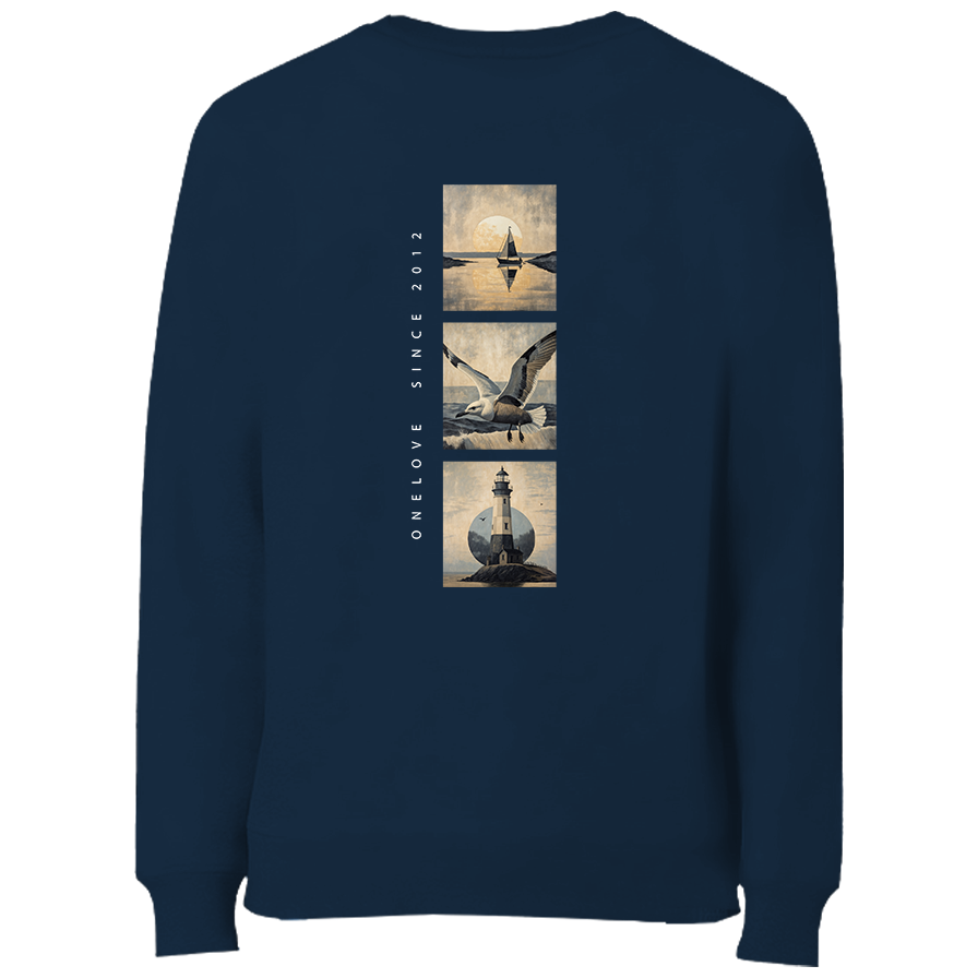 Küste tragen – Unisex Sweater mit Herz