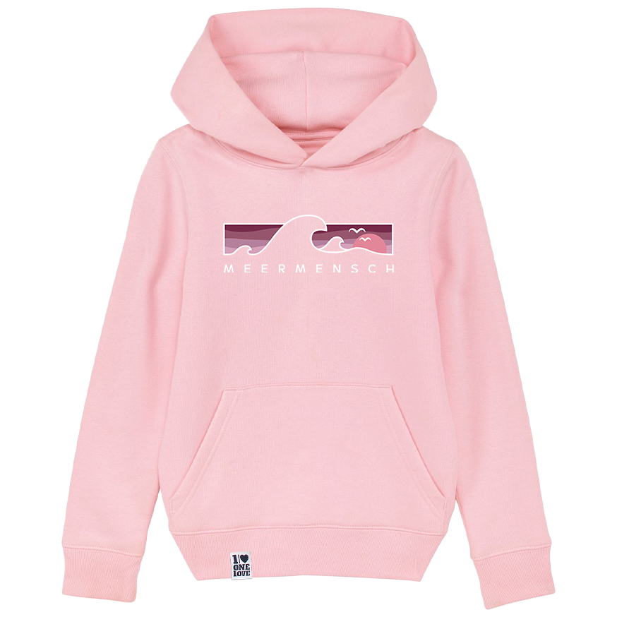 Meerverliebt Welle Kids Hoodie – Kuschelweich & Bio