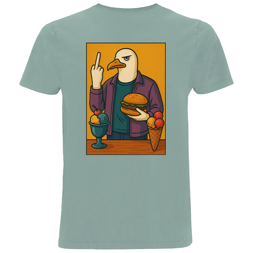 Möwenstillleben  - Herren Shirt | 100% Bio-Baumwolle | Backprint