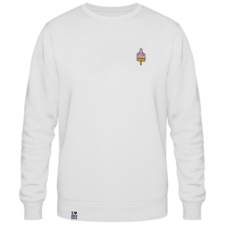 Mittelfinger Eis  - Unisex Sweater | 100% Bio-Baumwolle | Edler Stick