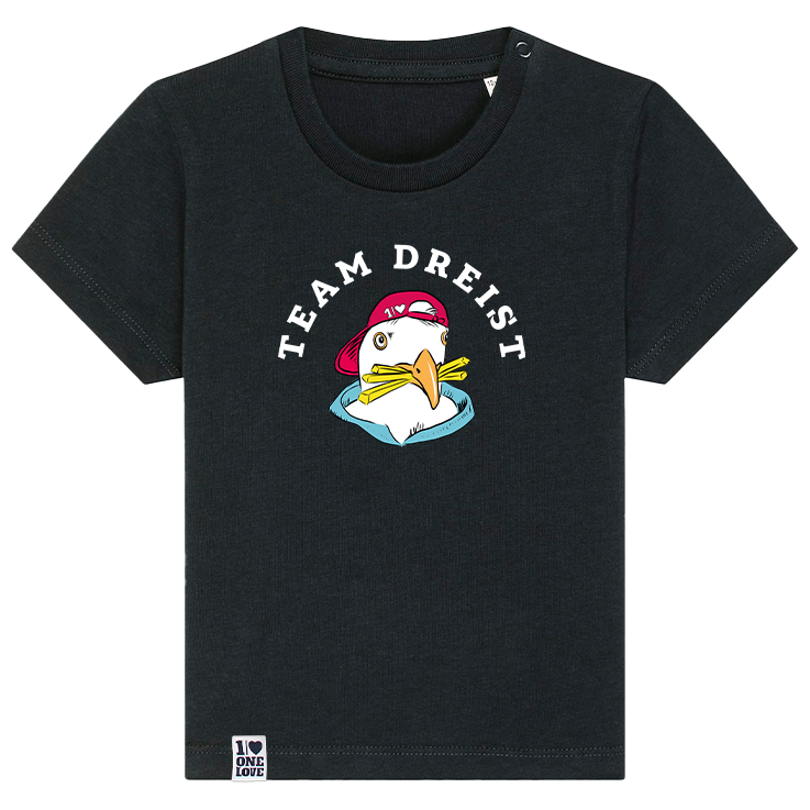 Team Dreist – Kuschliges Bio-Babyshirt mit Ankerdesign