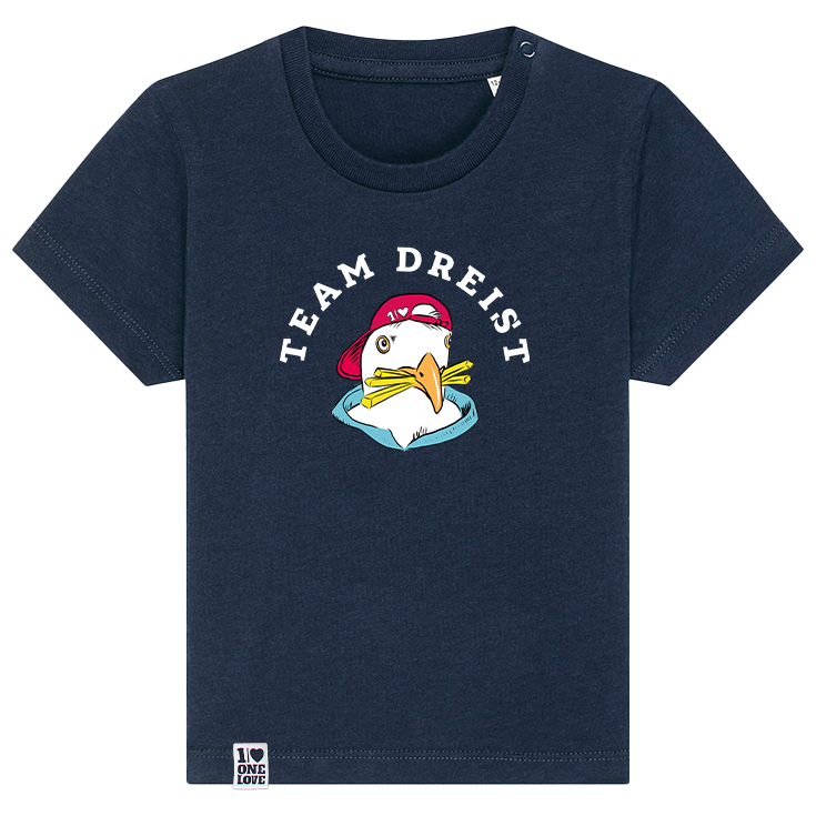 Team Dreist – Kuschliges Bio-Babyshirt mit Ankerdesign
