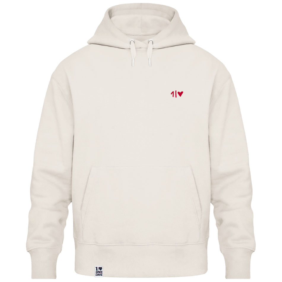ONELOVE - Unisex Hoodie | 100% Bio-Baumwolle | Edler Stick