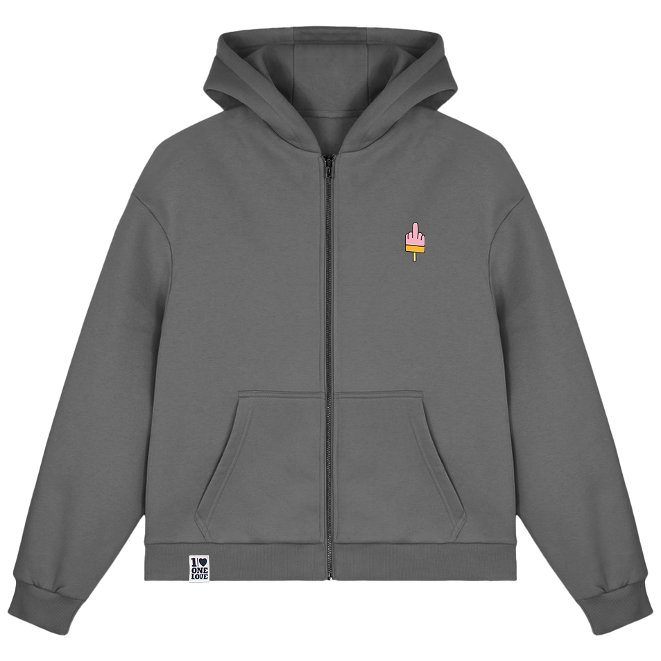 Mittelfinger Eis Stick  - Sweatjacke