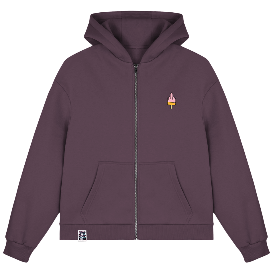 Mittelfinger Eis Stick  - Sweatjacke