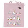 Yoga Möwen  - Jutebeutel