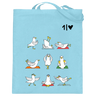Yoga Möwen  - Jutebeutel