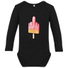 Mittelfinger Eis - Baby Body Langarm
