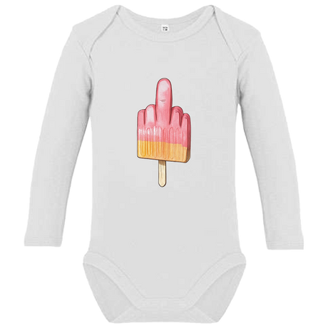 Mittelfinger Eis - Baby Body Langarm