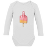 Mittelfinger Eis - Baby Body Langarm